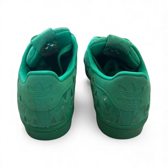 Adidas Superstar Xeno Reflective Kelly Green Men 5.5/ Women 7.5 Sneaker - Picture 7 of 9